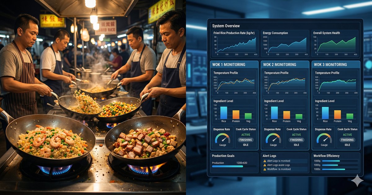 Analogi membangun platform teknologi seperti nasi goreng — dari bootstrapping hingga franchise dan menu tematik
