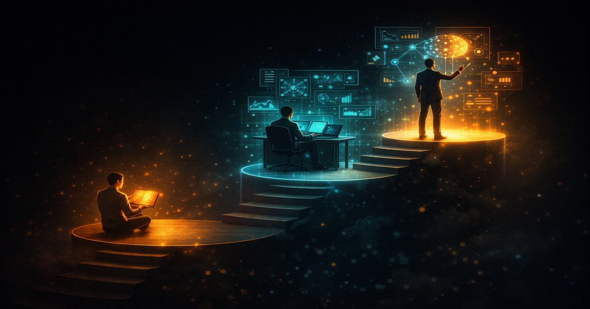 Tiga level upgrade di era AI — dari literacy ke fluency ke mastery